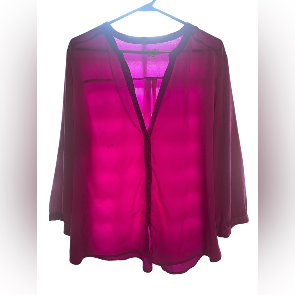 Old Navy Women's Pink Sheer Top